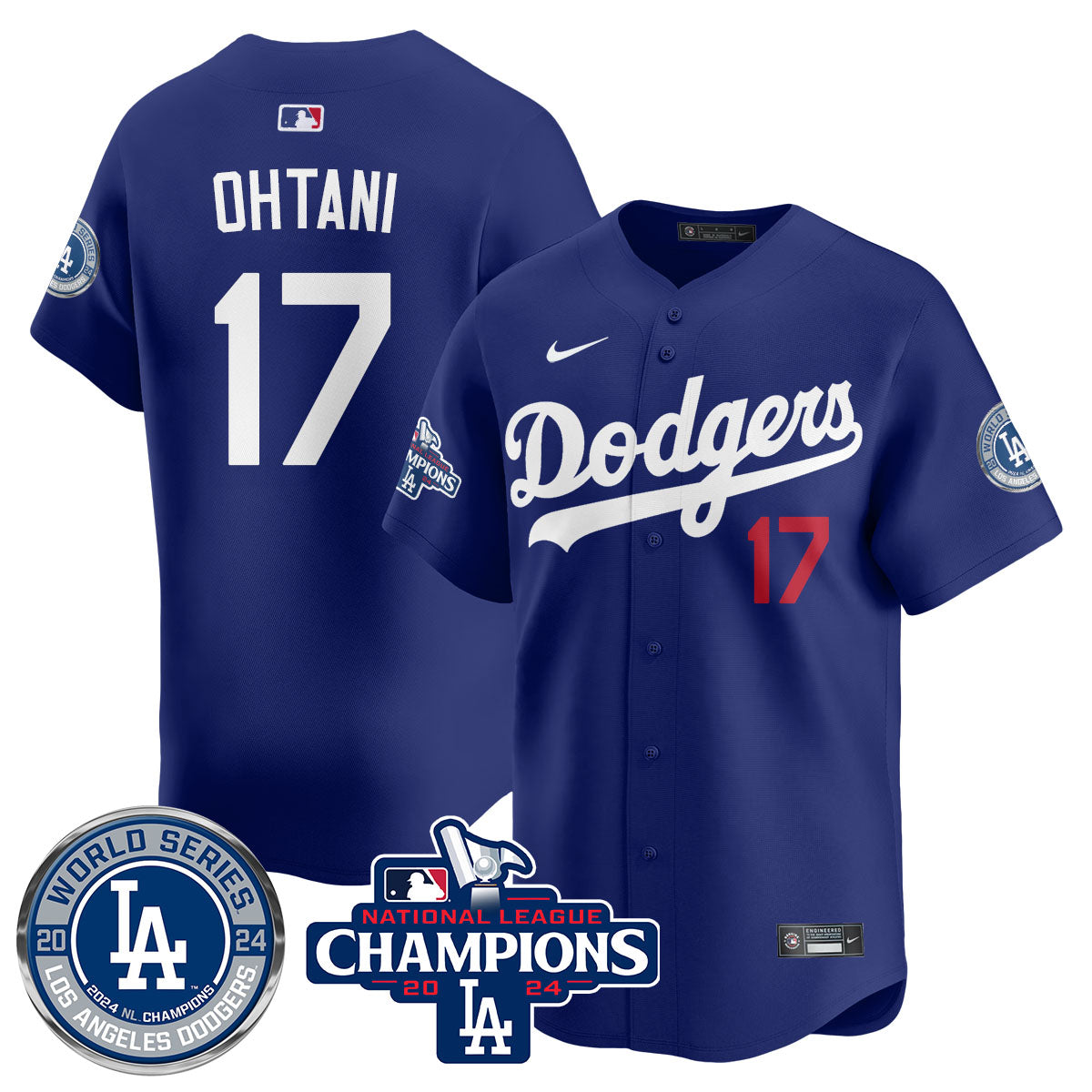 LAD World Series NL Champions Jersey - All Stitched
