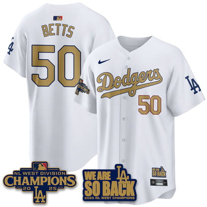 LAD 2025 NL West Division Champions Jersey - All Stitched