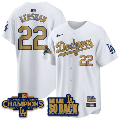 LAD 2025 NL West Division Champions Jersey - All Stitched