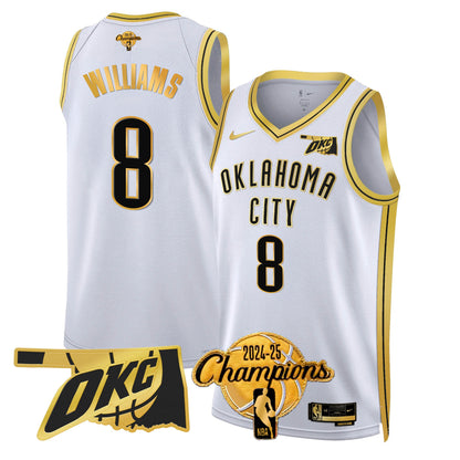 The Thunder 2024-25 Champions Jersey - All Stitched