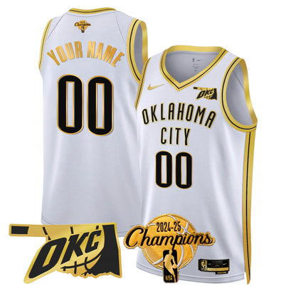 The Thunder 2024-25 Champions Jersey - All Stitched