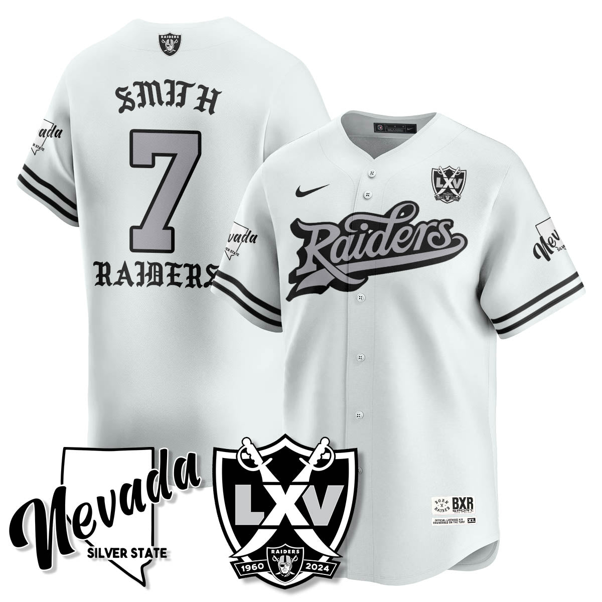 LVR Born x Raised Baseball Jersey - All Stitched