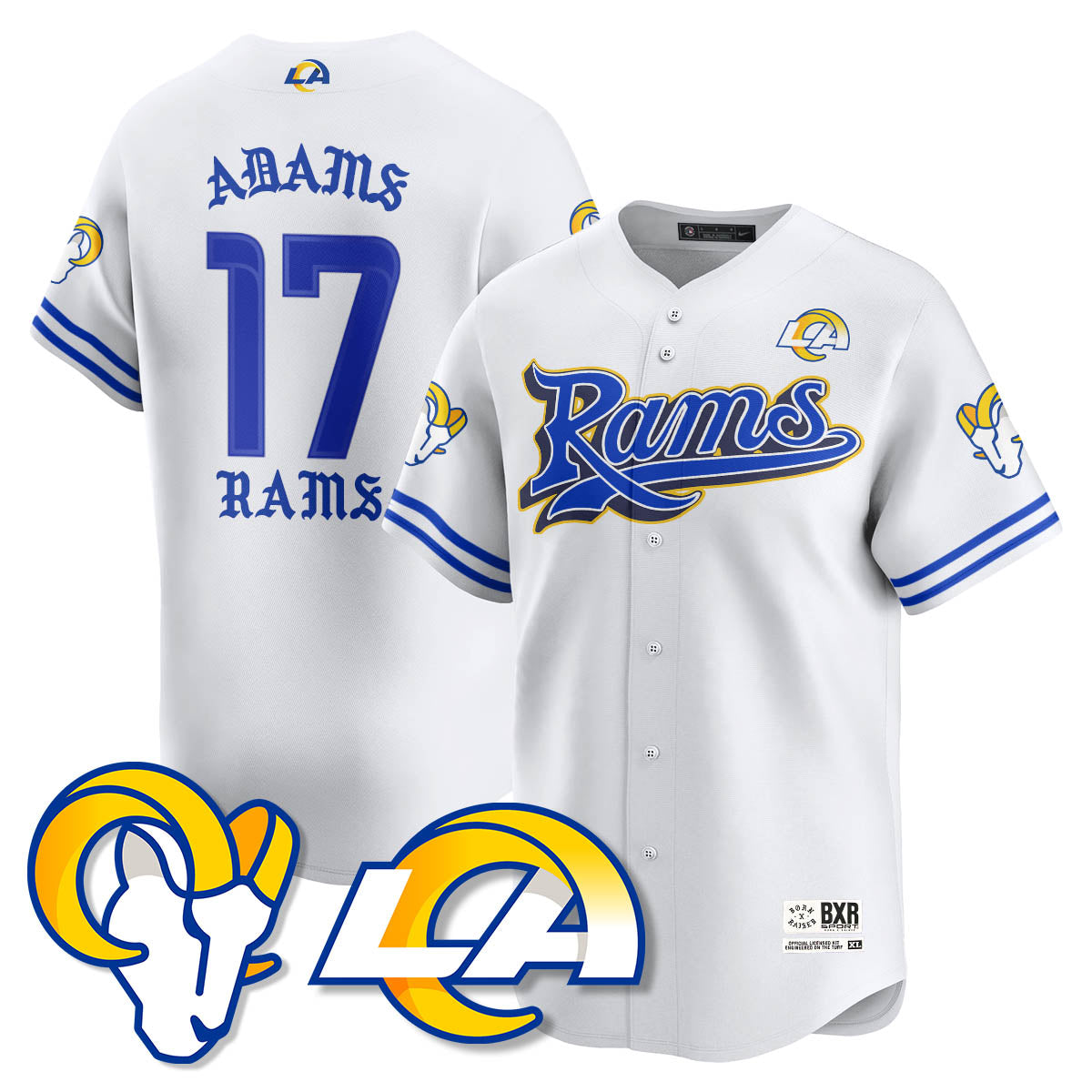 LAR Born x Raised Baseball Jersey - All Stitched