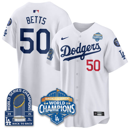 LAD 2025 World Series Champions Jersey - 9x Champs - All Stitched