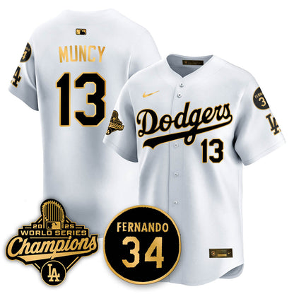 LAD 2025 World Series Champions Jersey - All Stitched