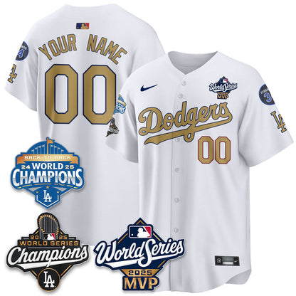 Yoshinobu Yamamoto LAD 2025 World Series MVP Jersey - All Stitched