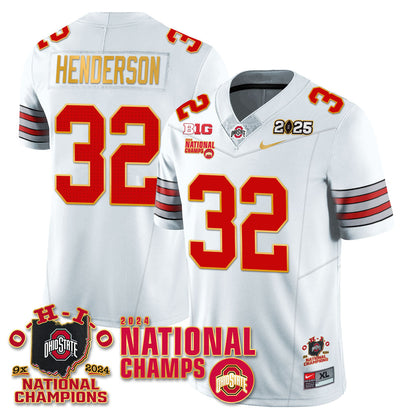 OSU 'Heritage Stripe' 2025 CFP Patch - National Champions Jersey N6 - All Stitched