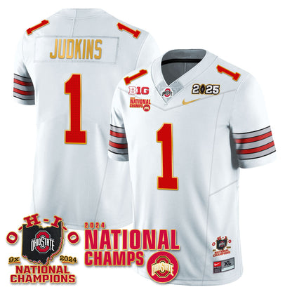 OSU 'Heritage Stripe' 2025 CFP Patch - National Champions Jersey N6 - All Stitched