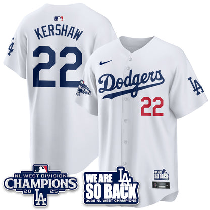 LAD 2025 NL West Division Champions Jersey - All Stitched