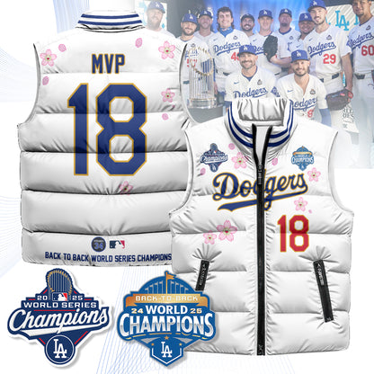 LAD Tokyo 2025 World Series Champions Puffer Vest