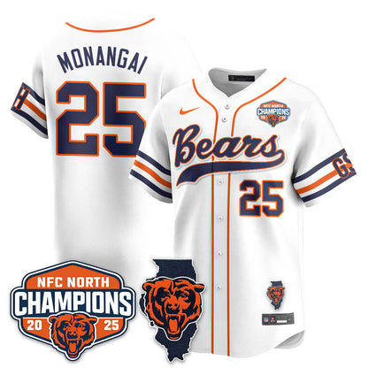 CHI  NFC North Division Champions Vapor Limited Baseball Jersey - All Stitched