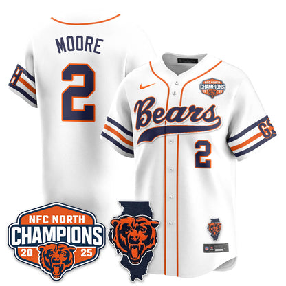 CHI  NFC North Division Champions Vapor Limited Baseball Jersey - All Stitched