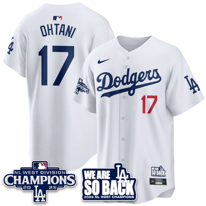 LAD 2025 NL West Division Champions Jersey - All Stitched