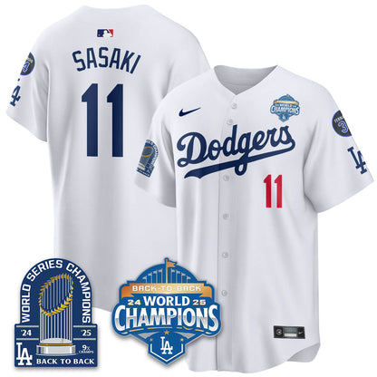 LAD 2025 World Series Champions Jersey - 9x Champs - All Stitched