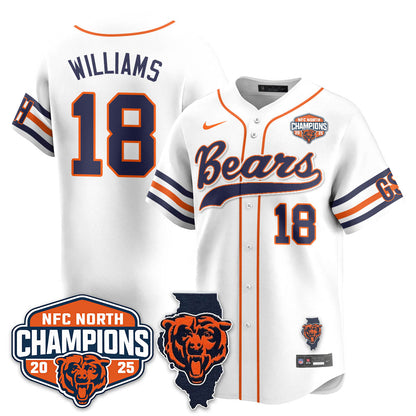 CHI  NFC North Division Champions Vapor Limited Baseball Jersey - All Stitched