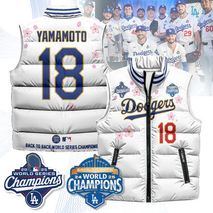 LAD Tokyo 2025 World Series Champions Puffer Vest