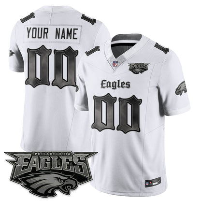 Custom PHI 'Dark Gothic Philly' Vapor Limited Jersey - All Stitched