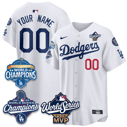 Yoshinobu Yamamoto LAD 2025 World Series MVP Custom Jersey - All Stitched