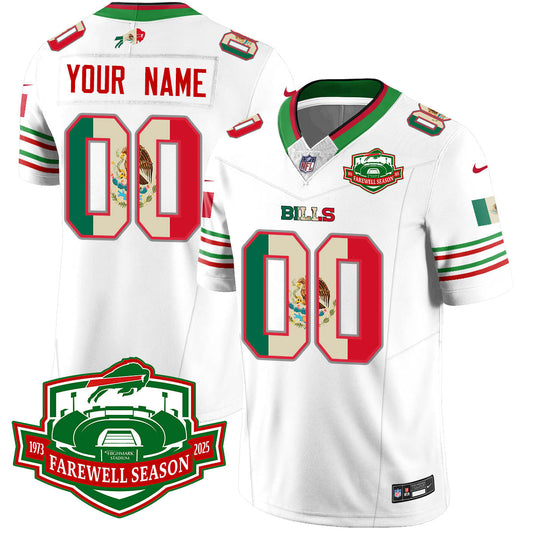 BUF Mexico Vapor Limited Custom Jersey - All Stitched