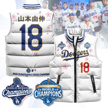 LAD Tokyo 2025 World Series Champions Puffer Vest