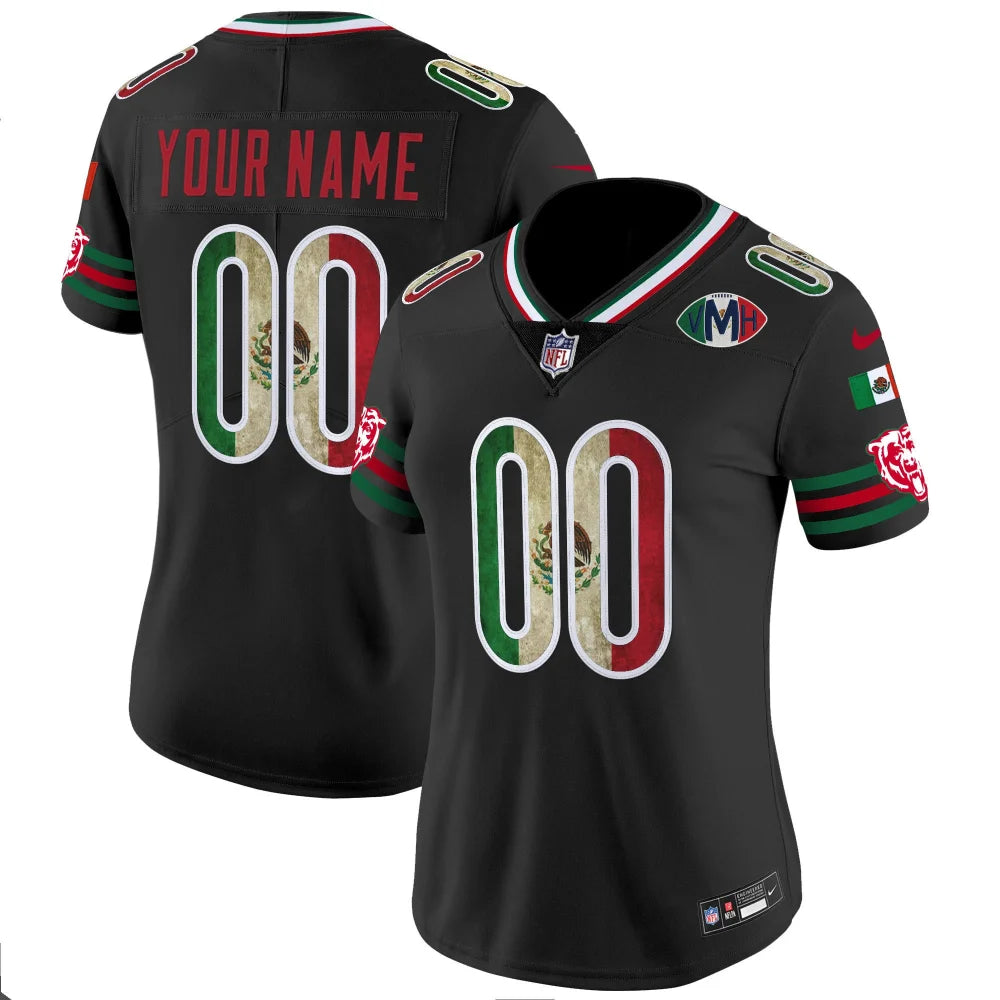 Chicago Bears Mexico Vapor Limited Custom Jersey - All Stitched
