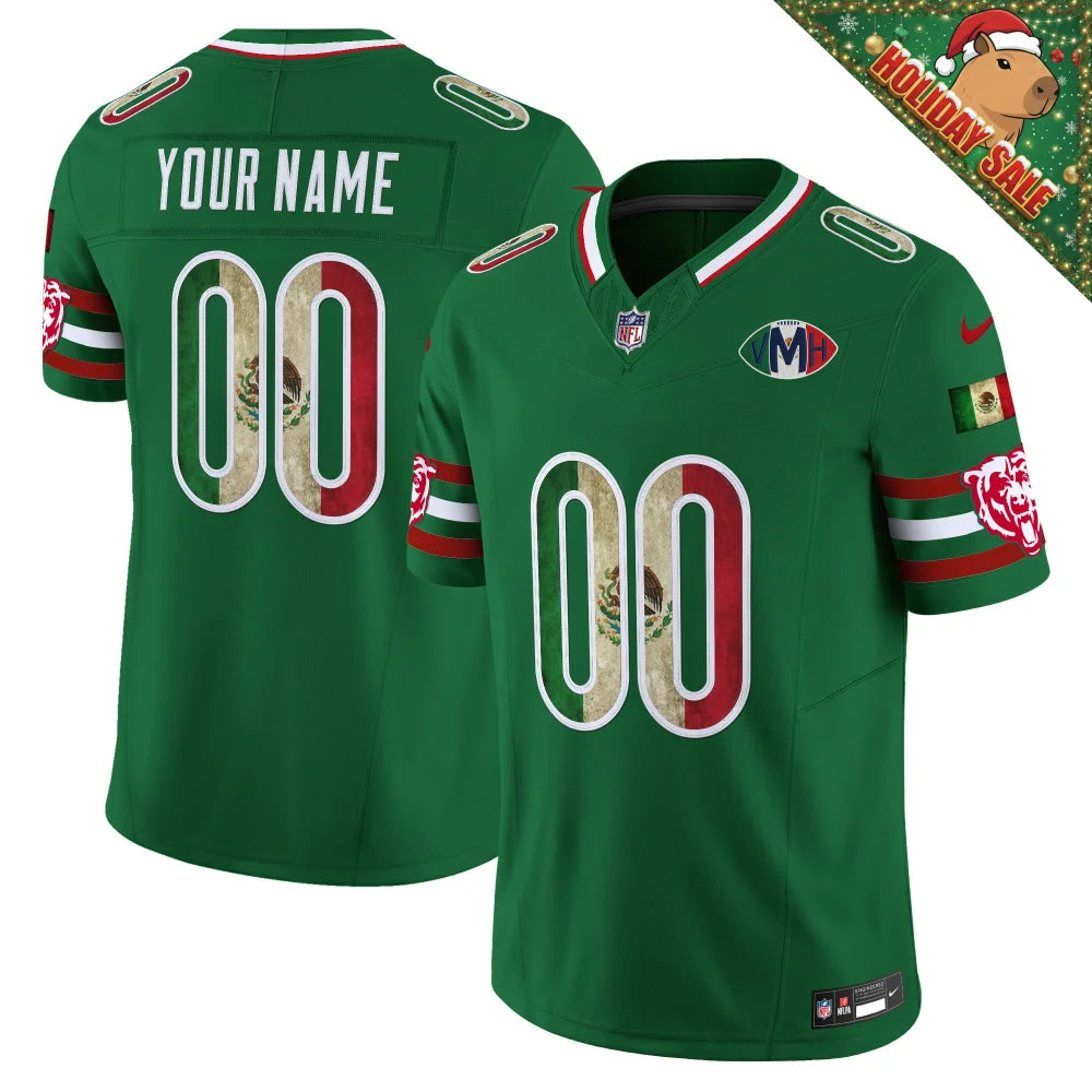 Chicago Bears Mexico Vapor Limited Custom Jersey - All Stitched