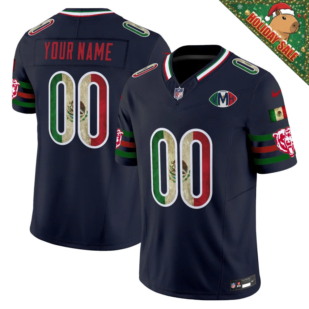 Chicago Bears Mexico Vapor Limited Custom Jersey - All Stitched