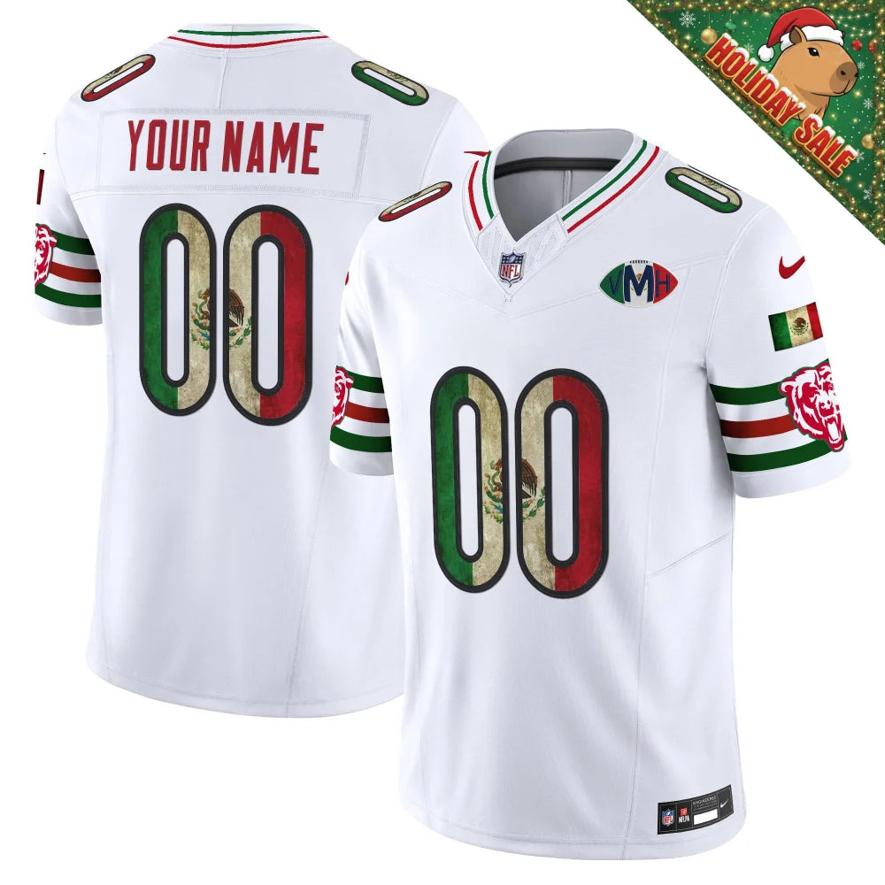 Chicago Bears Mexico Vapor Limited Custom Jersey - All Stitched