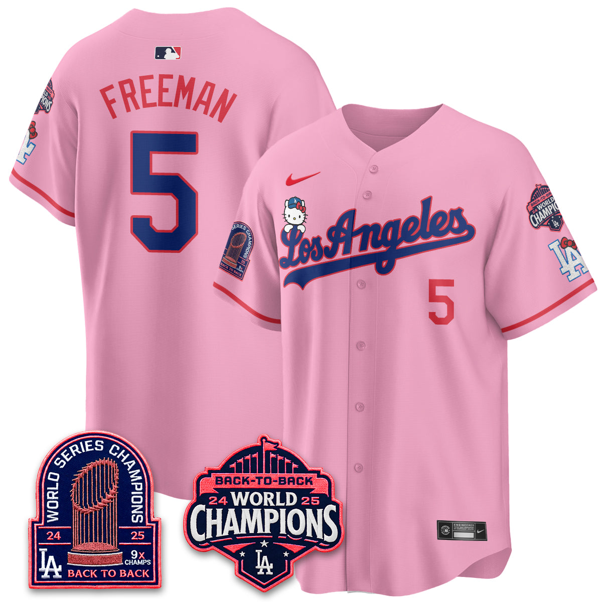 LAD x Hello Kitty Night 2026 Vapor Pink Jersey - All Stitched - V2