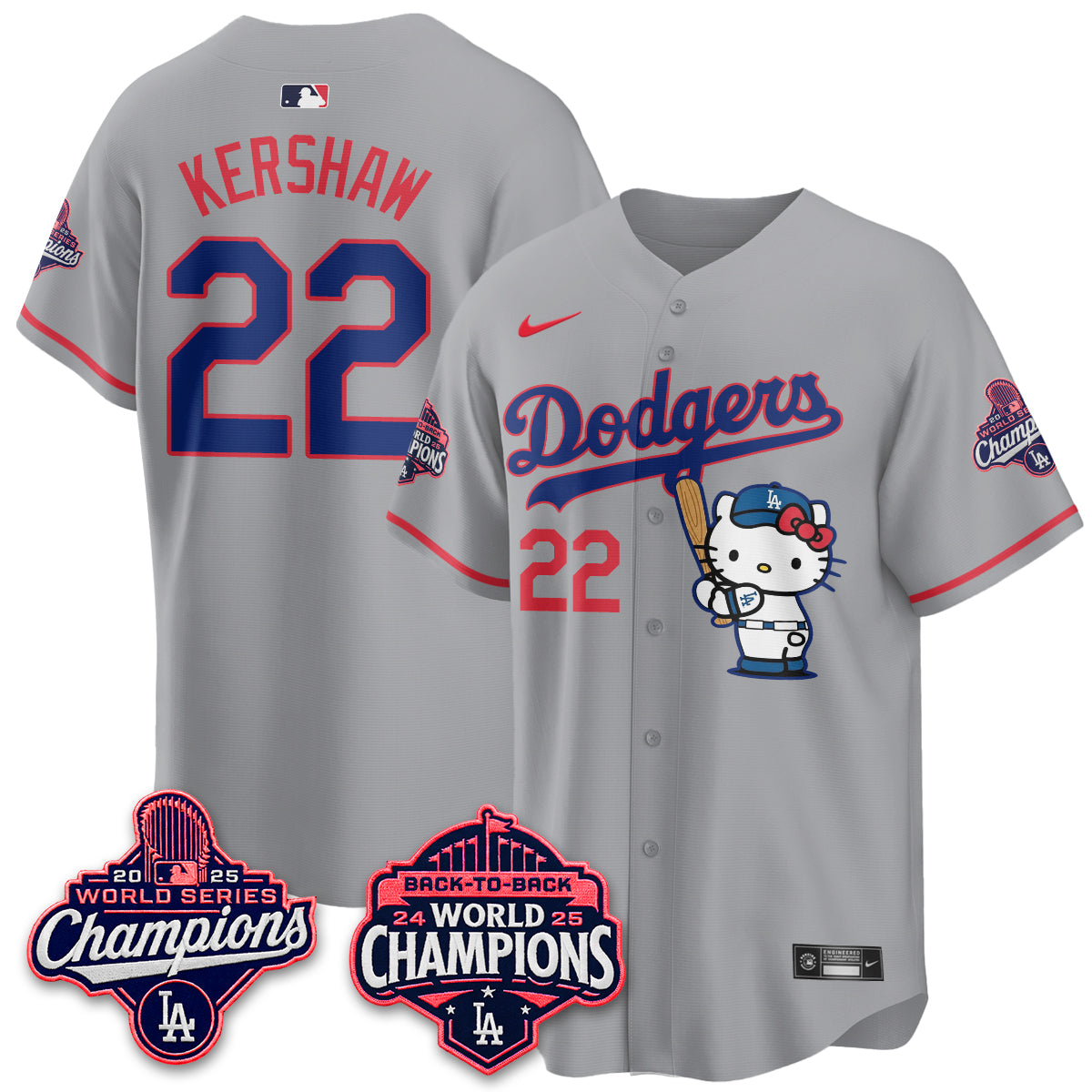 LAD x Hello Kitty Night 2026 Vapor Pink Jersey - All Stitched
