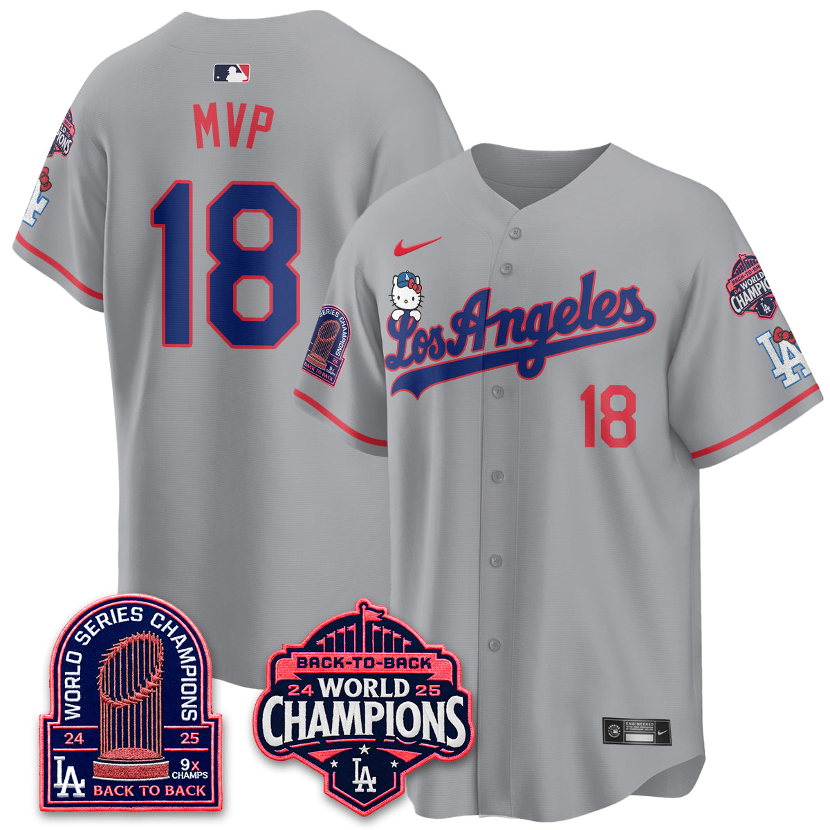 LAD x Hello Kitty Night 2026 Vapor Pink Jersey - All Stitched - V2
