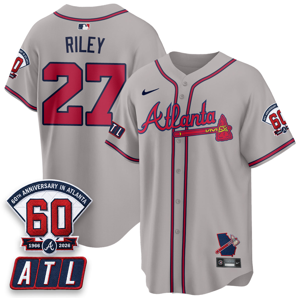 ATL 2026 60th Anniversary Vapor Limited Red Jersey - All Stitched