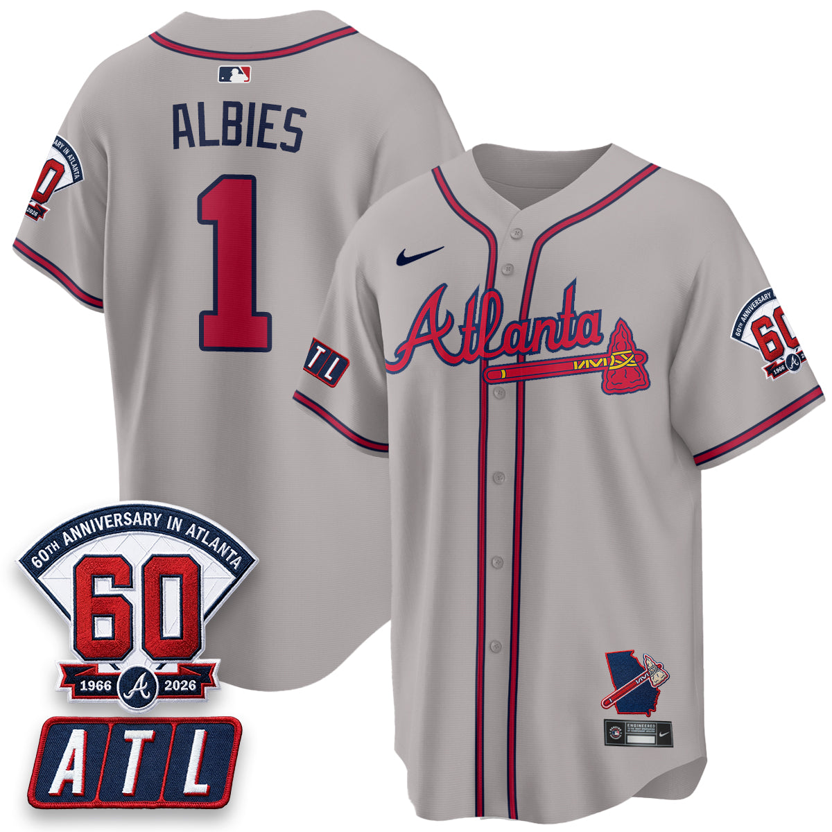 ATL 2026 60th Anniversary Vapor Limited Red Jersey - All Stitched