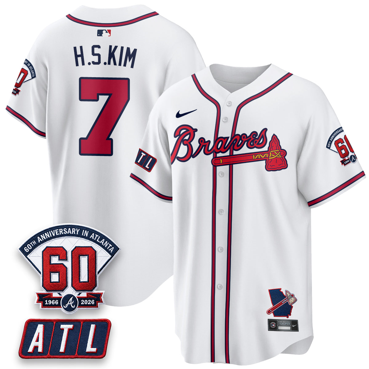 ATL 2026 60th Anniversary Vapor Limited Red Jersey - All Stitched