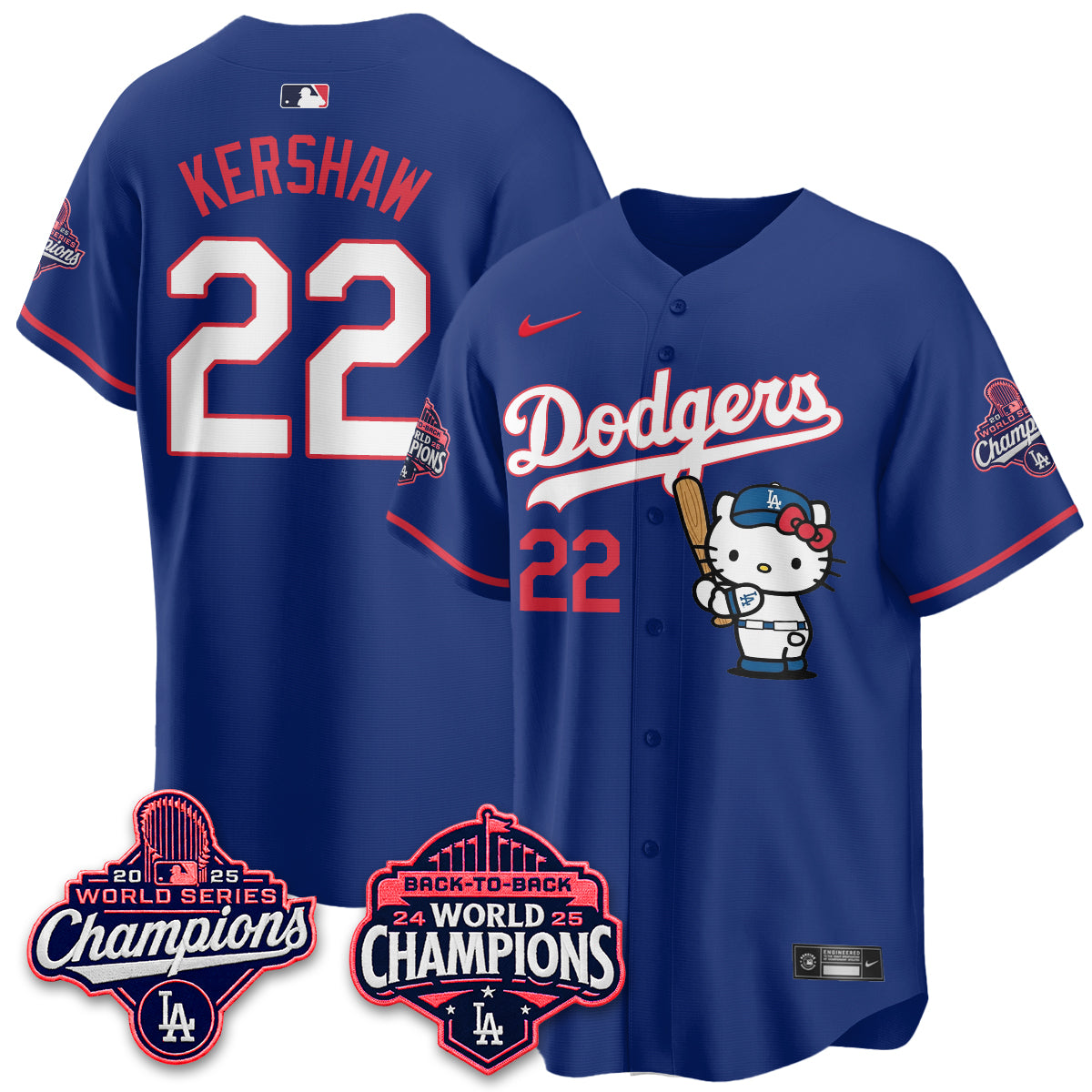LAD x Hello Kitty Night 2026 Vapor Pink Jersey - All Stitched