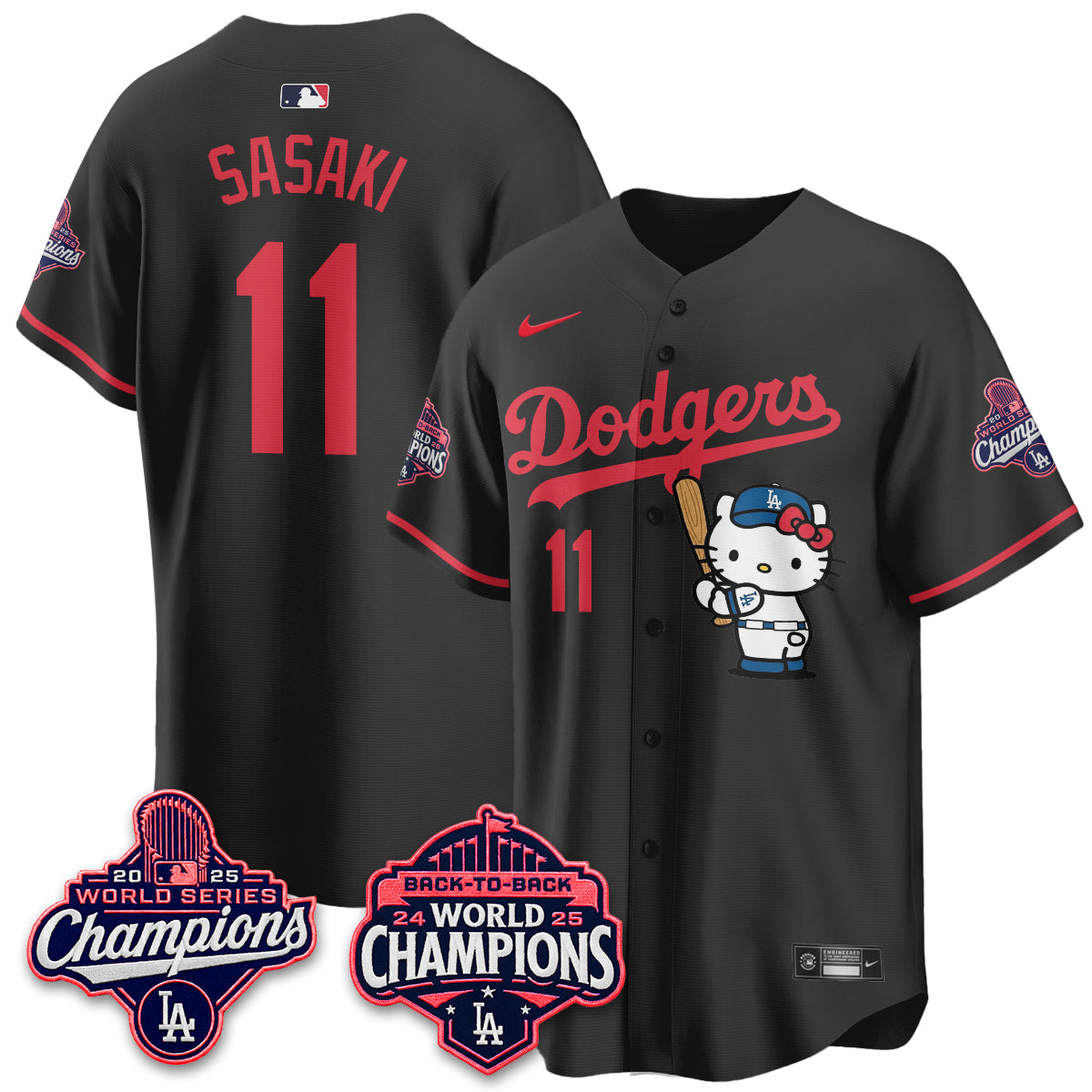 LAD x Hello Kitty Night 2026 Vapor Pink Jersey - All Stitched