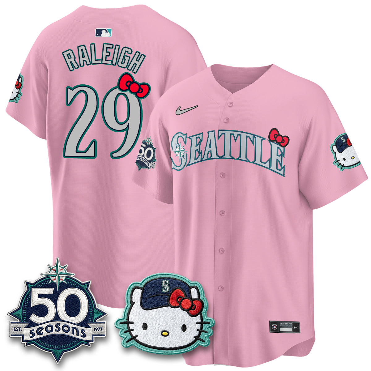 SEA x Meow KT Night Limited Pink Jersey - All Stitched