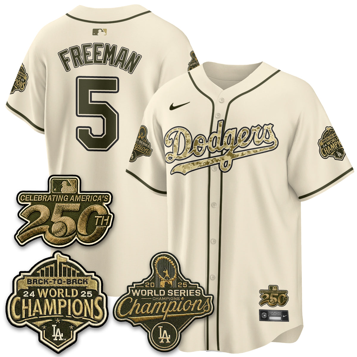 LAD Military Appreciation Game Day Jersey -All Stitched