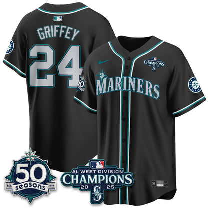 SEA 50th Anniversary Black Out Style Vapor Premier Limited Jersey - All Stitched