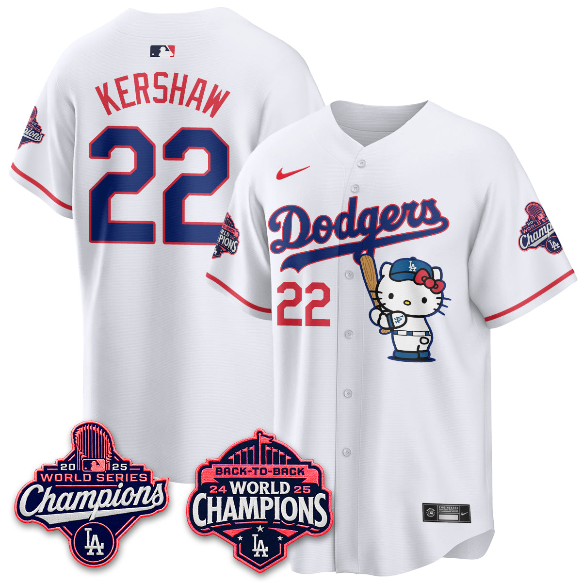LAD x Hello Kitty Night 2026 Vapor Pink Jersey - All Stitched