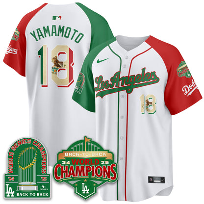 LAD Mexico Vapor Limited Jersey - 9x & B2B Champs - All Stitched