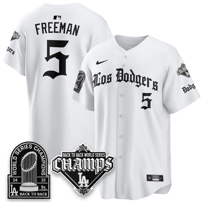LAD World Series Champions B2B Patch Vapor Premier Limited Gothic Edition Jersey - All Stitched