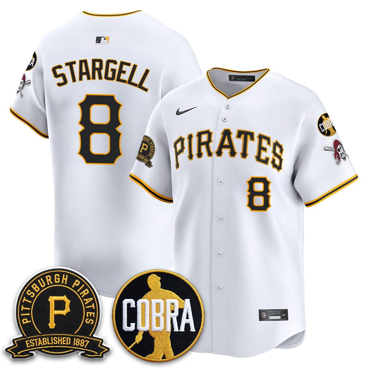 PIT Vapor Limited Jersey - Cobra & Est 1887 Patch - All Stitched