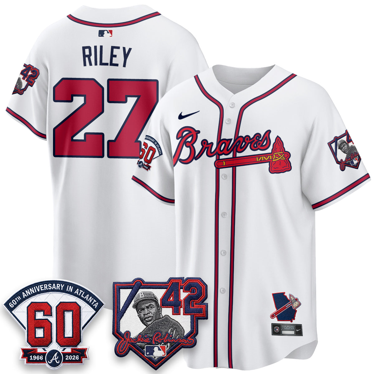 ATL 2026 Jackie Robinson Day Vapor Limited Red Jersey - All Stitched
