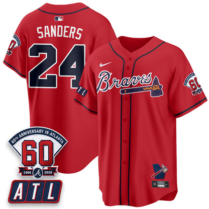 ATL 2026 60th Anniversary Vapor Limited Red Jersey - All Stitched