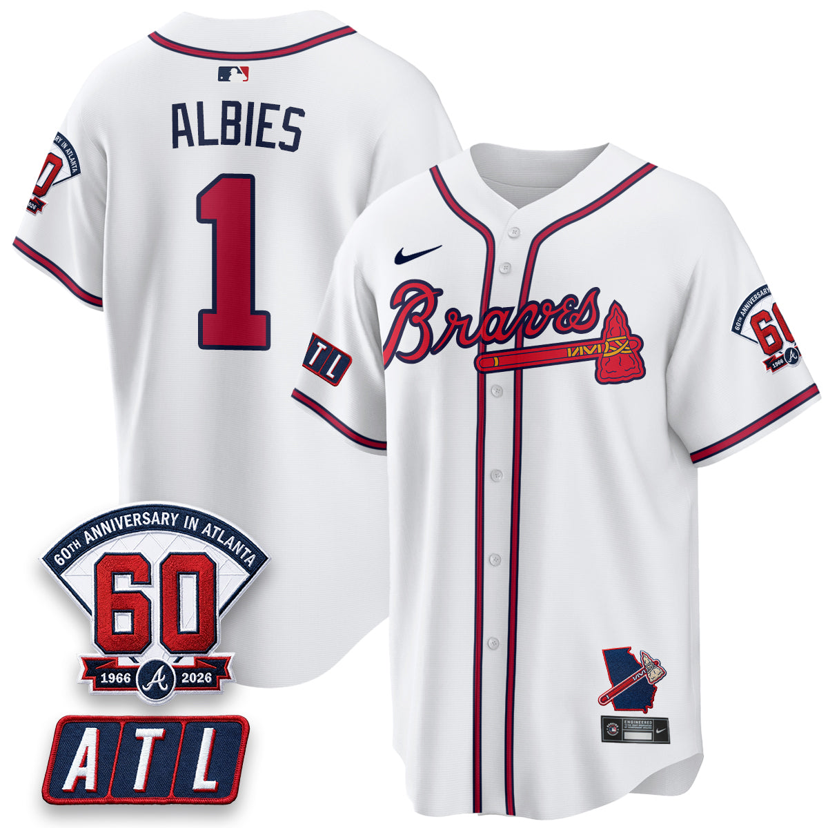 ATL 2026 60th Anniversary Vapor Limited Red Jersey - All Stitched