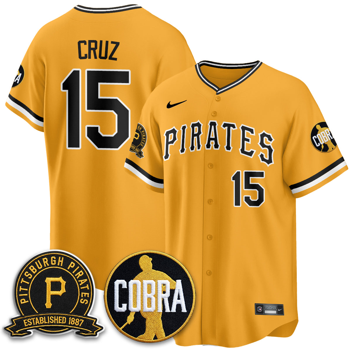 PIT Vapor Limited Jersey - Cobra & Est 1887 Patch - All Stitched