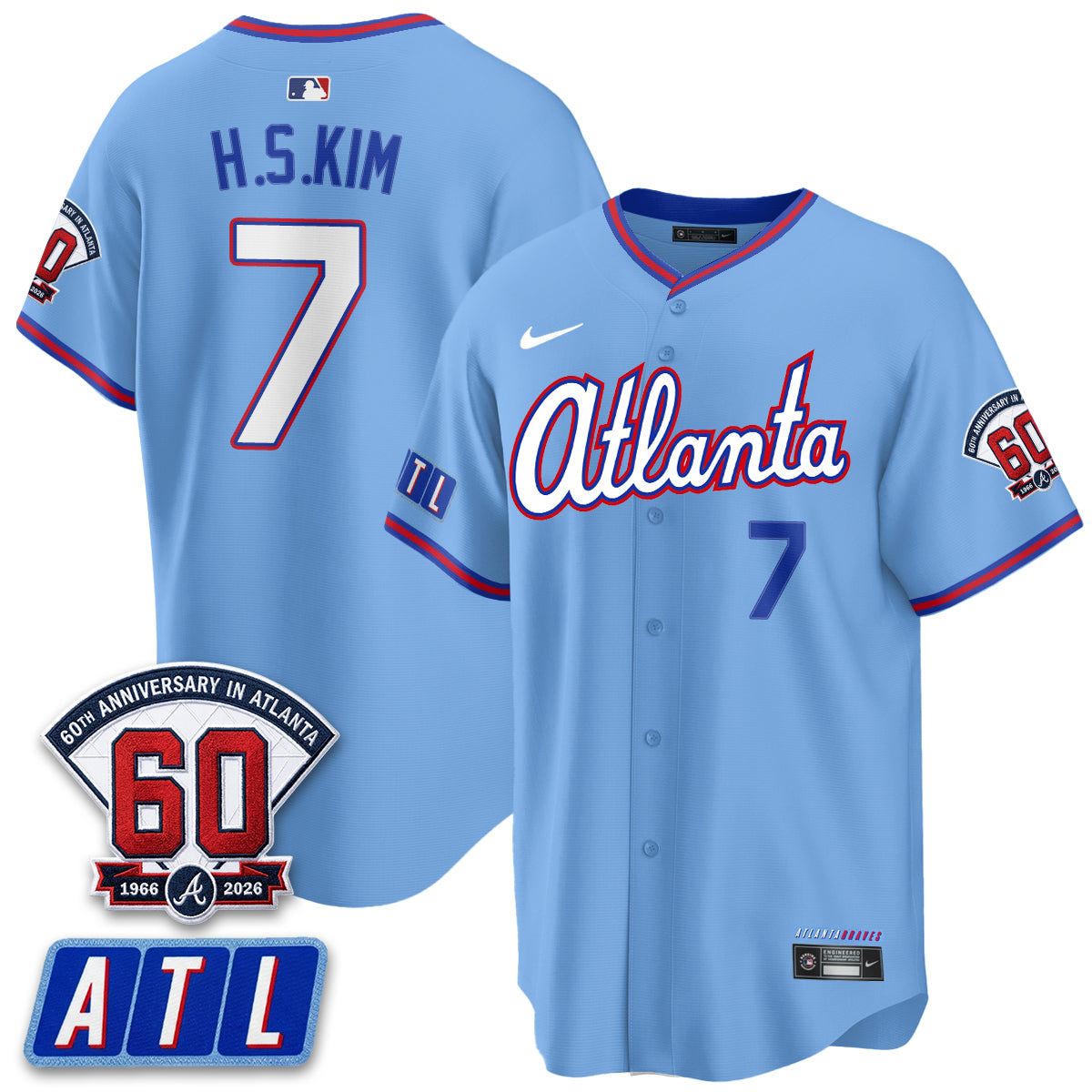 ATL 2026 60th Anniversary Vapor Limited Red Jersey - All Stitched