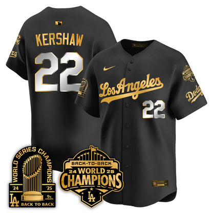 LAD "Gold Collection" Limited Navy Alternate Jersey - 9x & B2B Champs - All Stitched