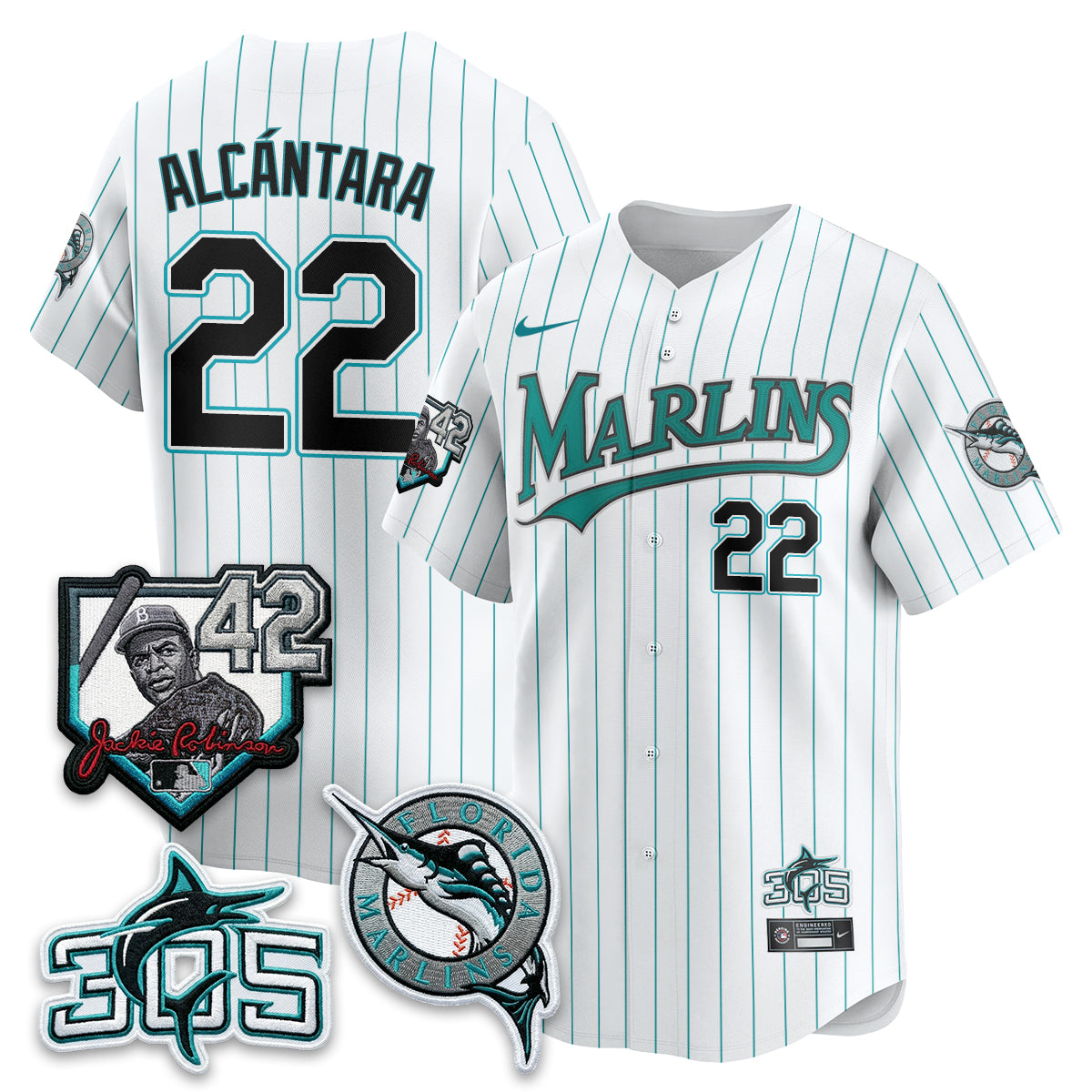 MIA 2026 Throwback Jackie Robinson New Era Vapor Limited Jersey - All Stitched